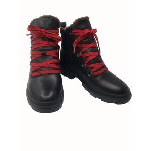 Naturalizer Julian Ankle Boot Black Waterproof Leather Womens Size 8.5M